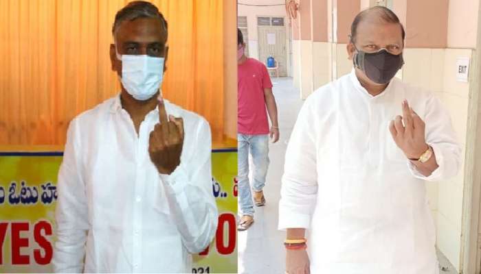 Telangana Municipal Elections 2021: తెలంగాణ మున్సిపల్ ఎన్నికల్లో ఓటేసిన ప్రముఖులు వీరే