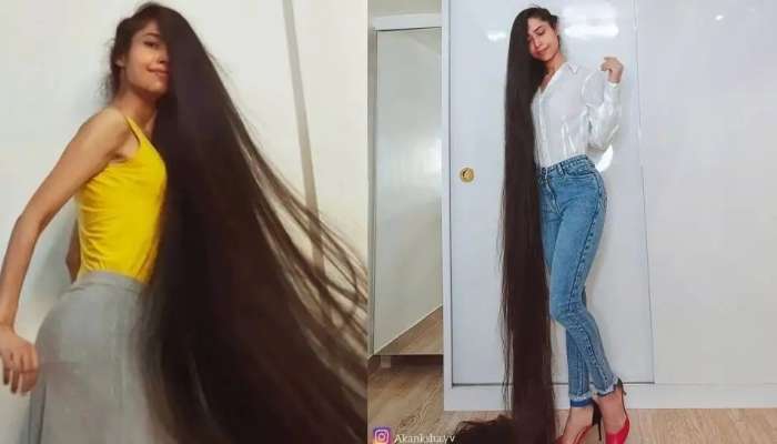 Longest hair girl Akanksha Yadav : అత్యంత పొడవైన జుట్టుతో రికార్డులు బద్దలు కొడుతోన్న ఆకాంక్ష