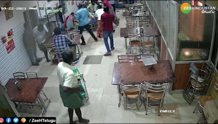Watch viral videos: Fighting at a hotel caught on CCTV camera
