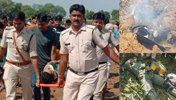 IAF trainer aircraft crashes : కుప్పకూలిన మిరాజ్‌ 2000 ఫైటర్‌ జెట్‌ విమానం