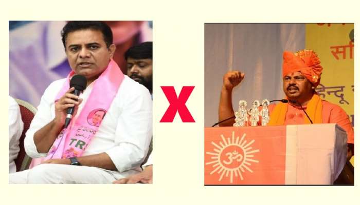 KTR Vs Raja singh: కేటీఆర్​, రాజాసింగ్ మధ్య ట్విట్టర్ వార్​- పాత బస్తీ అభివృద్ధి, పెట్రోల్​ ధరల పెంపుపై పరస్పర విమర్శలు