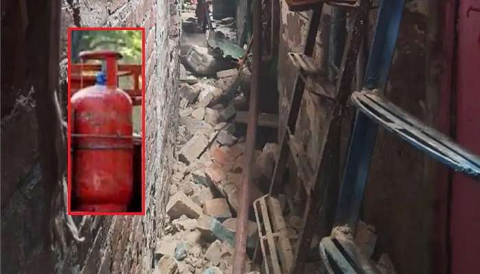 LPG cylinder blasted: ఎల్పీజీ సిలిండర్ పేలి 17 మందికి గాయాలు, 5 ఇళ్లు ధ్వంసం