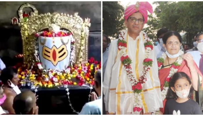 CJI NV Ramana:  రామప్ప ఆలయంలో సీజేఐ జస్టిస్‌ ఎన్‌వీ రమణ పూజలు