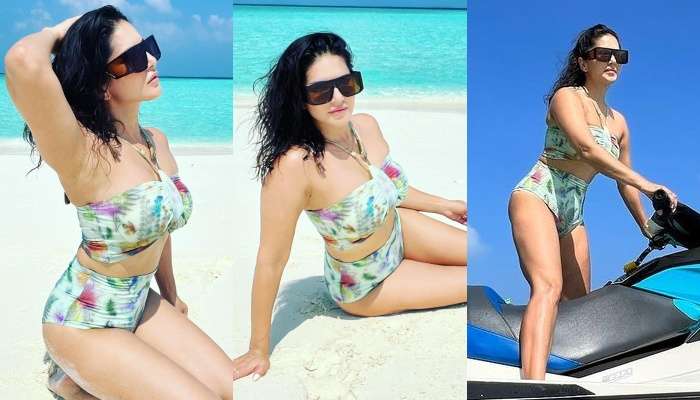 Sunny Leone Bikini Pics: మాల్దీవుల్లో బికినీతో సేదతీరుతున్న సన్నీ లియోన్