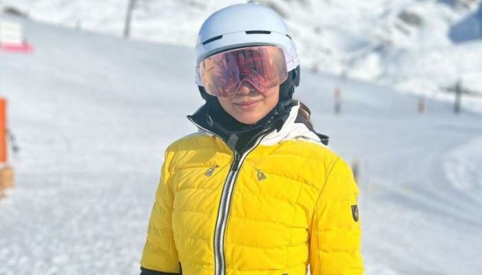 Samantha enjoys skiing : మంచుకొండల్లో సమంతా స్కీయింగ్, అది అంత సులభంకాదంటూనే..