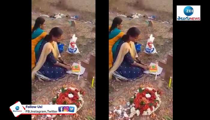 Viral Video: భర్త సమాధి వద్ద పెళ్లి రోజు వేడుక.. కన్నీళ్లు తెప్పిస్తున్న వైరల్ వీడియో