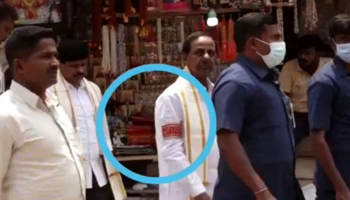 KCR Datti Controversy: దట్టి ధరించి ఆలయాన్ని సందర్శించిన సీఎం కేసీఆర్.. పలువురు ఆగ్రహం 