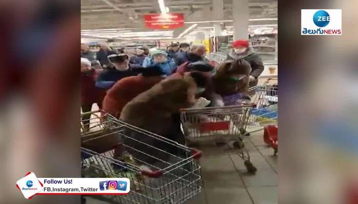 Russians Fight Each Other For Sugar At Supermarkets