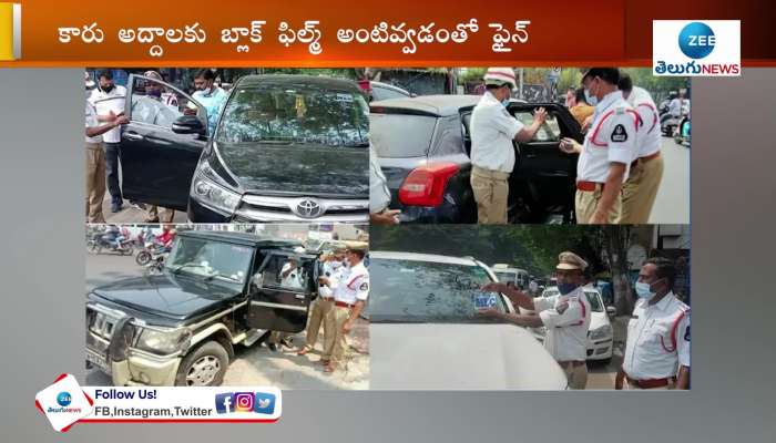 Actor Manchu Manoj fined by Hyderabad traffic cops for maintaining black film on car 