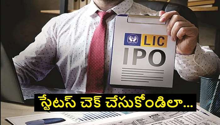 LIC IPO Shares Allotment Status: ఎల్ఐసి ఐపిఓ షేర్స్ అలాట్‌మెంట్ స్టేటస్ ఎలా చెక్ చేసుకోవాలి ?