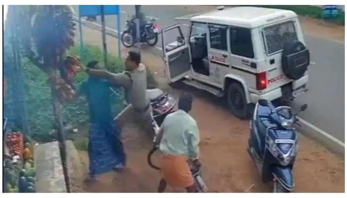 Brave Kerala Cop: కత్తితో దుండగుడు దాడి చేస్తున్నా భయపడని పోలీస్.. వైరల్ వీడియో 