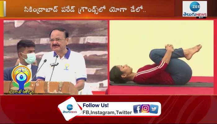 Yoga Day celebrations at Secunderabad's Parade Grounds