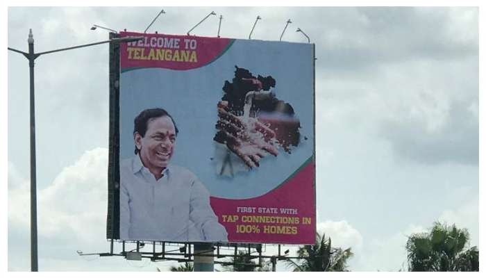 TRS vs BJP: హైదరాబాద్‌లో పోటా పోటీ ఫ్లెక్సీలు..బీజేపీకి కౌంటర్‌గా భారీ హోర్డింగ్‌లు..!