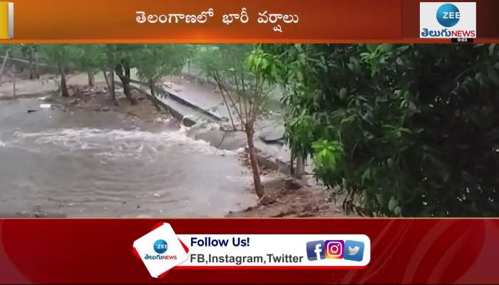 Heavy rains in Telangana