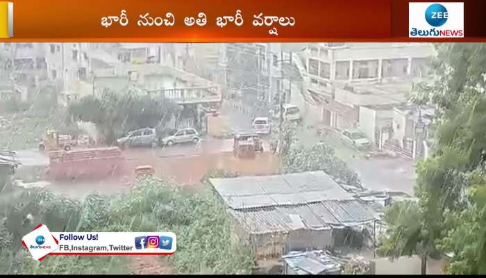 imd predicts very heavy rains in several telangana districts and issues orange alert 