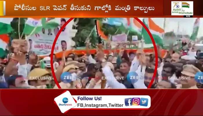 Minister Srinivas Goud opens fire during freedom rally