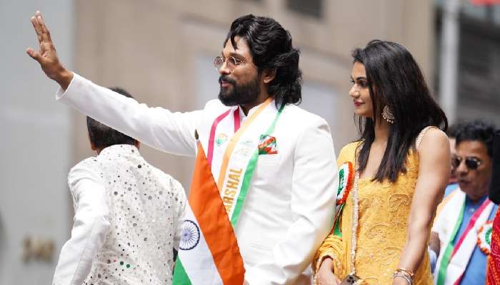 Allu Arjun at India Day parade: అమెరికాలోనూ తగ్గేదేలే అనిపించిన అల్లు అర్జున్.. మామూలు క్రేజ్ కాదుగా 