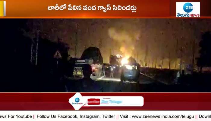 Gas Cylinder Loaded Lorry Exploded