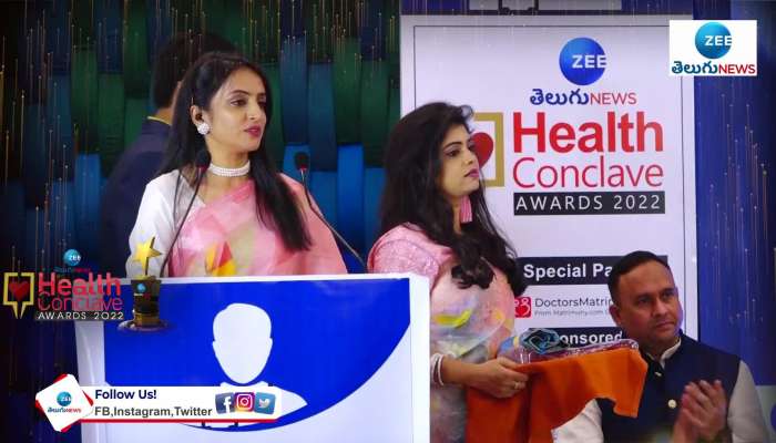 Dr Lakshmi Lavanya Endocrinologist conferred with zee telugu news health conclave award