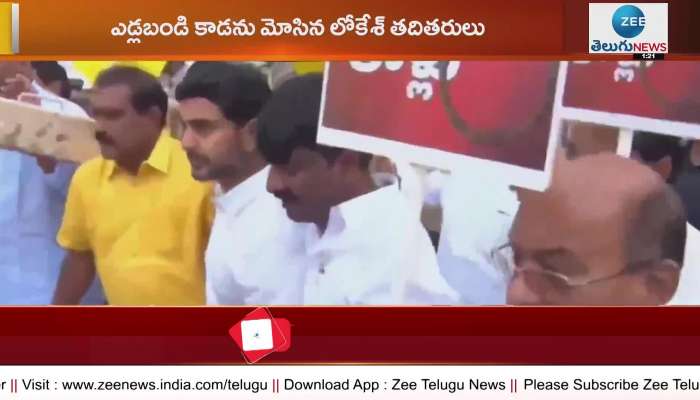  TDP leaders protest 