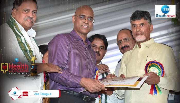 Dr Gopala Krishna Gokale conferred with zee telugu news health conclave award