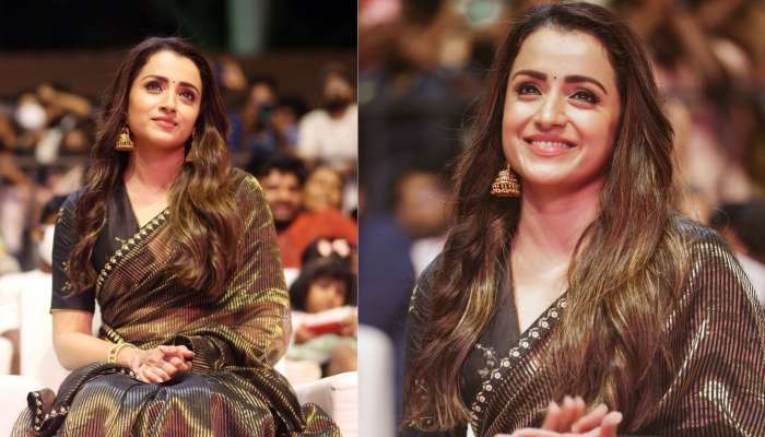 Trisha Krishnan Pics: బ్లాక్ శారీలో త్రిష.. ఏంజిల్‌లా మెరిసిపోతున్న చెన్నై చిన్నది! ఛానళ్ల తర్వాత 