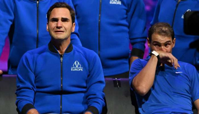 Federer-Nadal Crying: ఓటమితో కెరీర్‌కు వీడ్కోలు.. కన్నీటి పర్యంతమయిన ఫెదరర్‌, నాదల్‌!