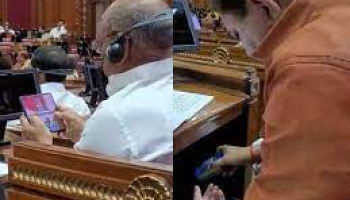 MLAS IN ASSEMBLY: తంబాక్ తింటూ ఒకరు.. కార్డ్స్‌ గేమ్ లో మరొకరు! అసెంబ్లీలో బీజేపీ ఎమ్మెల్యేల బాగోతం.. 