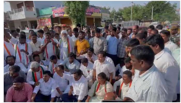 Munugode Bypoll:  పాల్వాయి స్రవంతి కాన్వాయ్ పై దాడి.. మునుగోడులో తీవ్ర ఉద్రిక్తత 