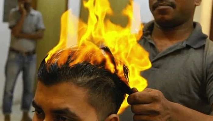Gujarat Fire Haircut: నిప్పుతో హెయిర్ కటింగ్.. అయ్యో జుట్టు మొత్తం పోయింది.. యువకుడికి తీవ్ర గాయాలు