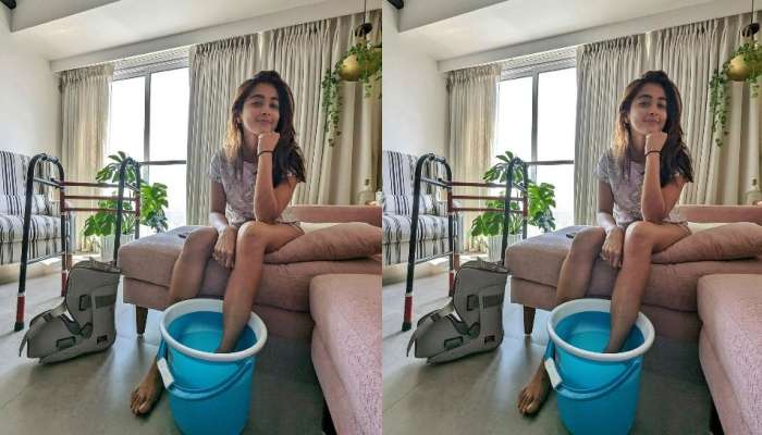 Pooja Hegde Leg Injury : పూజా హెగ్డే కాలికి గాయం.. కోలుకుంటోన్న బుట్టబొమ్మ.. పిక్ వైరల్