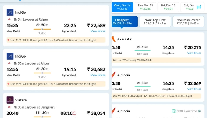 Flight Tickets From Delhi To Rishikesh Flight tickets soars to extreme levels, Delhi to hyderabad and other