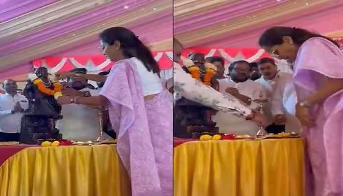 Viral Video: ఎంపీ సుప్రియ సూలే చీరకు మంటలు.. వీడియో వైరల్