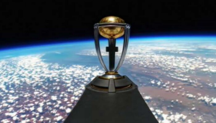 ODI World Cup 2023: స్పేస్ లో వరల్డ్ కప్ ట్రోఫీని లాంఛ్ చేసిన ఐసీసీ, వీడియో వైరల్