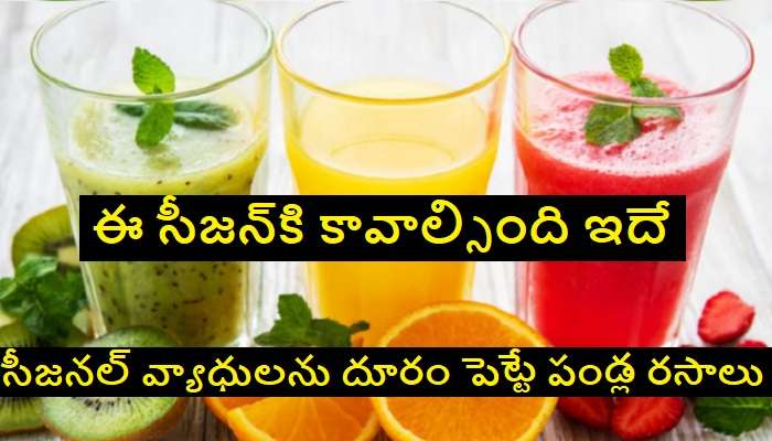 Fruit Juices In Monsoon Season: వర్షా కాలంలో వ్యాధినిరోధక శక్తిని పెంచుకోండిలా