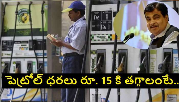 Nitin Gadkari About Petrol Prices: లీటర్‌ పెట్రోల్ ధర రూ. 15 కి దిగొస్తుంది... కానీ..