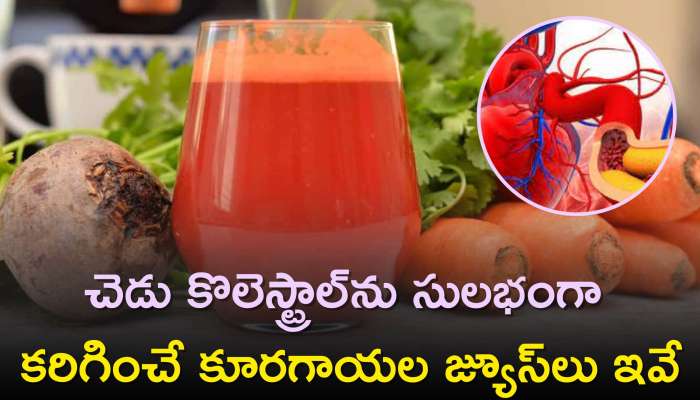 Juice For Bad Cholesterol: చెడు కొలెస్ట్రాల్‌ను సులభంగా కరిగించే కూరగాయల జ్యూస్‌లు ఇవే, కేవలం 7 రోజుల్లో చెక్‌..