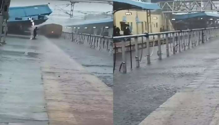 Heavy Rains: భారీ వర్షాలతో కాజీపేట రైల్వే స్టేషన్‌లో వరద నీరు, పలు రైళ్లు రద్దు