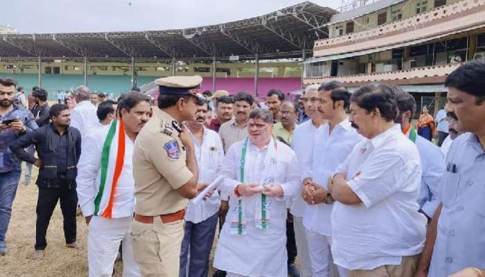 Revanth Reddy Swearing Ceremony: రేవంత్ ప్రమాణ స్వీకారం, ఎల్బీ స్డేడియంలో భారీగా ఏర్పాట్లు