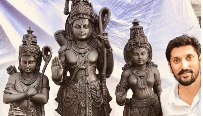 Ayodhya Ram Temple: అయోధ్య రామమందిరంలో కొలువుదీరనున్న రామ్ లల్లా విగ్రహం ఇదే, ఎవరు చెక్కారో తెలుసా