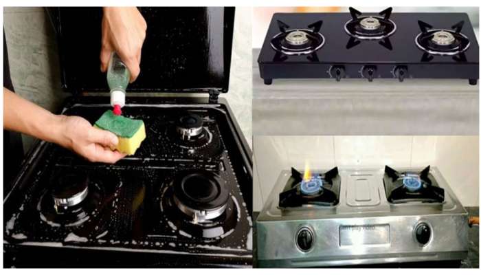 Gas Top Cleaning Tips: గ్యాస్ స్టవ్‌పై మురికి పేరుకుందా? ఇలా శ్రమలేకుండా నిమిషాల్లో శుభ్రం చేయండి..