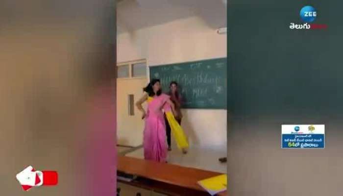 Lady teacher Dance on kajra re kajra re song video goes viral on social media