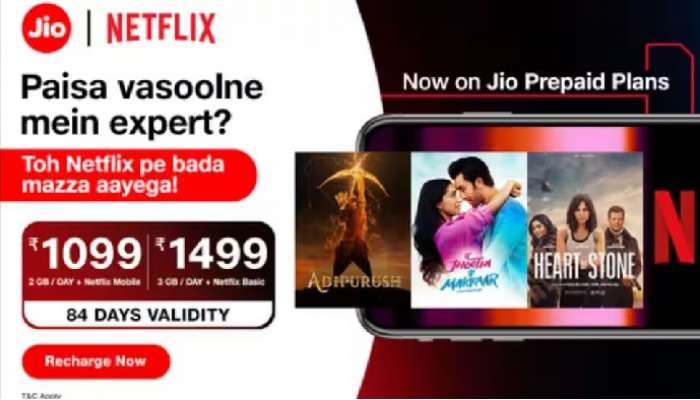 Netflix With Jio Plans: ఈ జియో ప్లాన్స్ తీసుకుంటే నెట్‌ఫ్లిక్స్ సబ్‌స్క్రిప్షన్ ఉచితం
