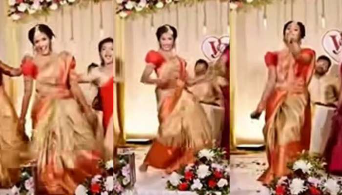 Viral video: రా రా రక్కమ్మ.. పాటకు మాస్ స్టెప్పులు వేసిన పెళ్లికూతురు.. వీడియో చూస్తే ఆపుకోలేరు.. 
