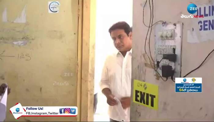 KTR Cast His Vote Along With Family Members dh