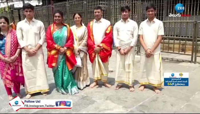 RK Roja In Tirumala: RK Roja Visits Tirumala Temple