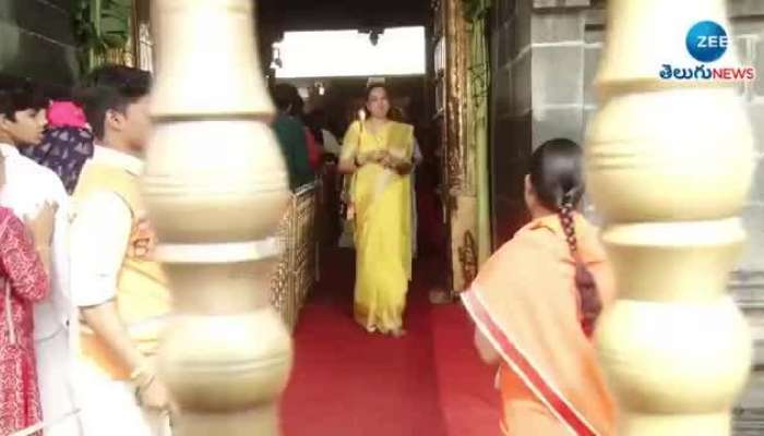 Actress Hema Counter: Actress Hema Visits Tirumala Temple 