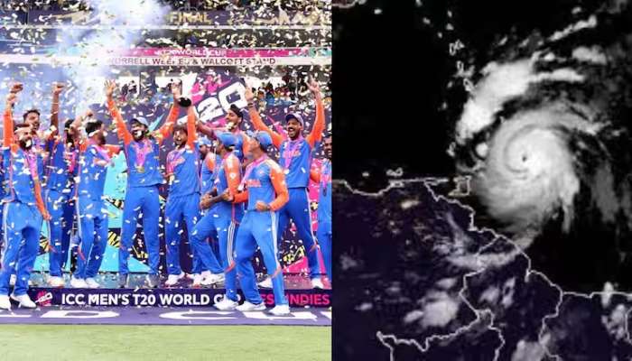 Team India to India: ఐదు రోజులుగా తుపానులో చిక్కుకున్న టీమ్ ఇండియా రేపు స్వదేశానికి