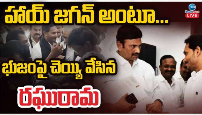 AP Assembly: ఏపీ అసెంబ్లీలో ఆసక్తికర ఘటన.. వైఎస్ జగన్ భుజంపై చేయివేసి పలకరించిన రఘురామ..