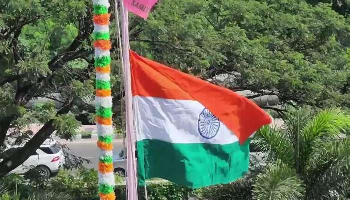 KT Rama Rao Flag Hoist For Telangana Liberation Day At BRS Party Office Rv